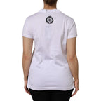 Dolce & Gabbana White V-Neck Cotton Short Sleeves T-shirt - Zeiniez