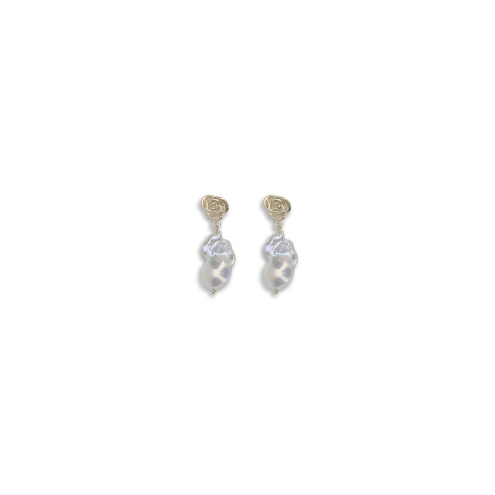 Magda Butrym Gold Pearl Earrings