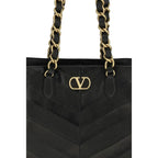 Valentino Garavani Black Napa Leather / Calf Bos Taurus Shoulder Bag - Zeiniez