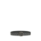 Gucci Black Calf Leather Bos Taurus Regular Belt
