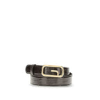 Gucci Brown Calf Leather Bos Taurus Regular Belt - Zeiniez
