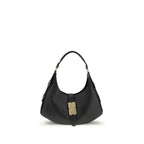 Ganni Black Calf Leather Bos Taurus Shoulder Bag - Zeiniez