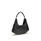 Ganni Black Calf Leather Bos Taurus Shoulder Bag - Zeiniez