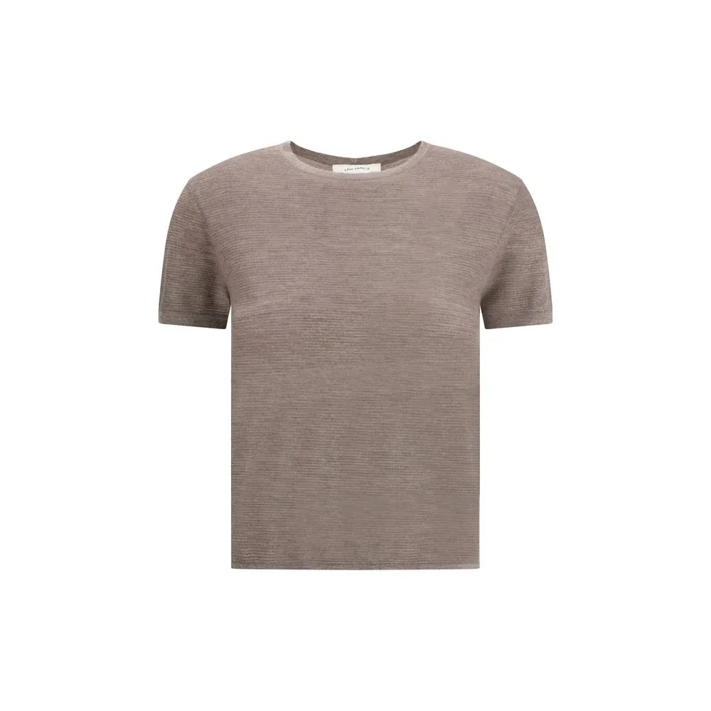 Lisa Yang Brown Cashmere T-Shirt - Zeiniez