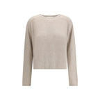 Lisa Yang Beige Cashmere Sweater - Zeiniez