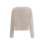 Lisa Yang Beige Cashmere Sweater - Zeiniez