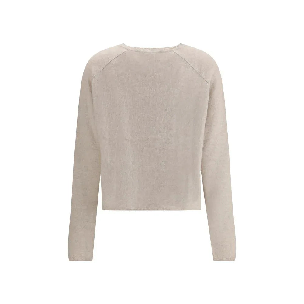 Lisa Yang Beige Cashmere Sweater - Zeiniez