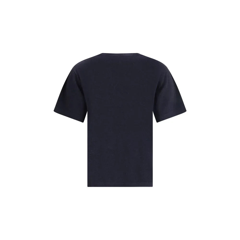 Extreme Cashmere Blue Cotton T-Shirt - Zeiniez