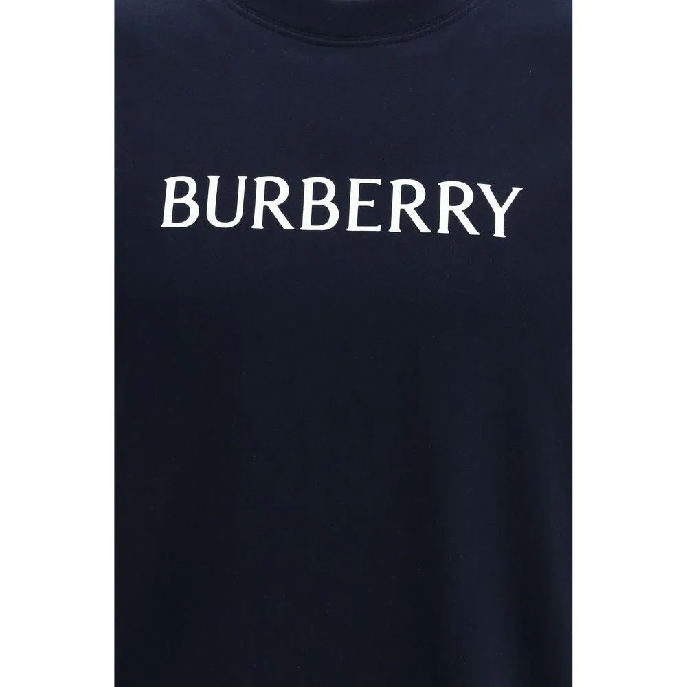 Burberry Blue Cotton T-Shirt - Zeiniez