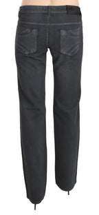 Costume National Gray Low Waist Straight Denim Pants Jeans - Zeiniez