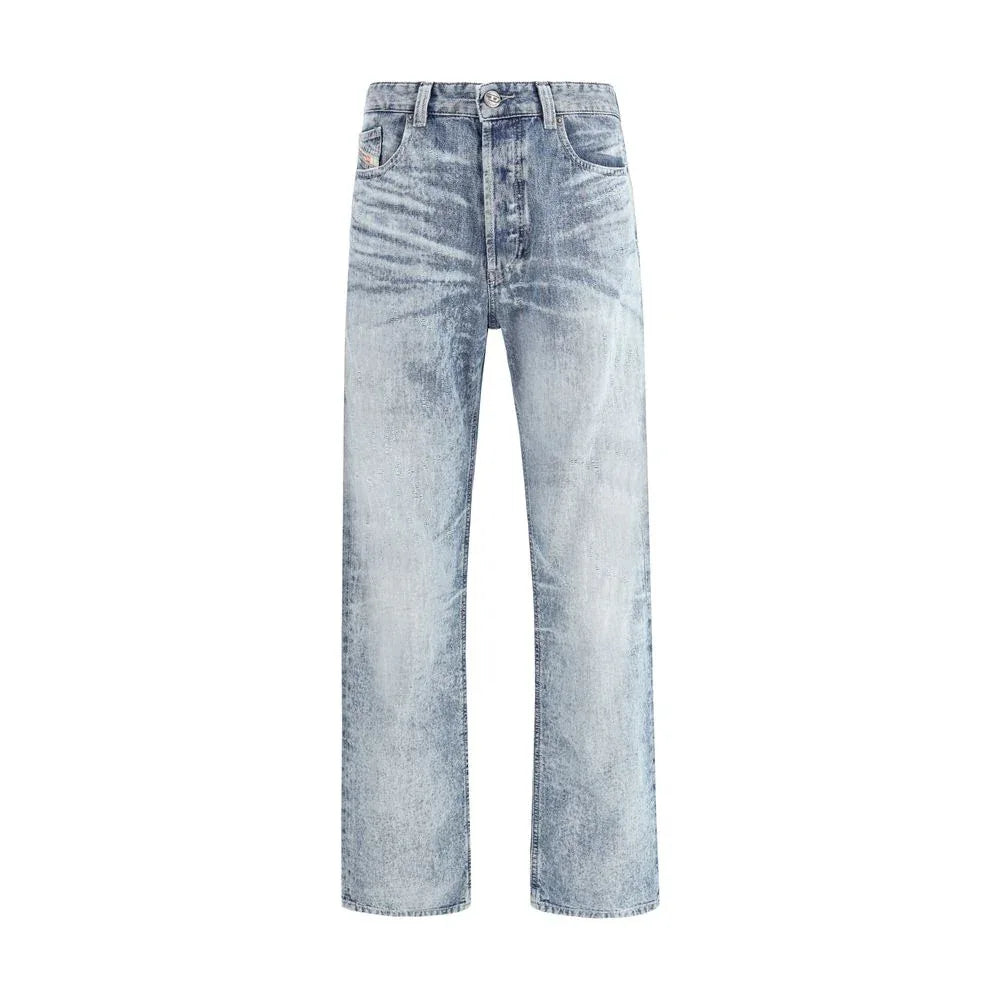 Diesel Blue Cotton Relaxed Fit Jeans - Zeiniez