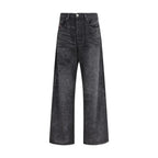 Diesel Black Cotton Relaxed Fit Jeans - Zeiniez