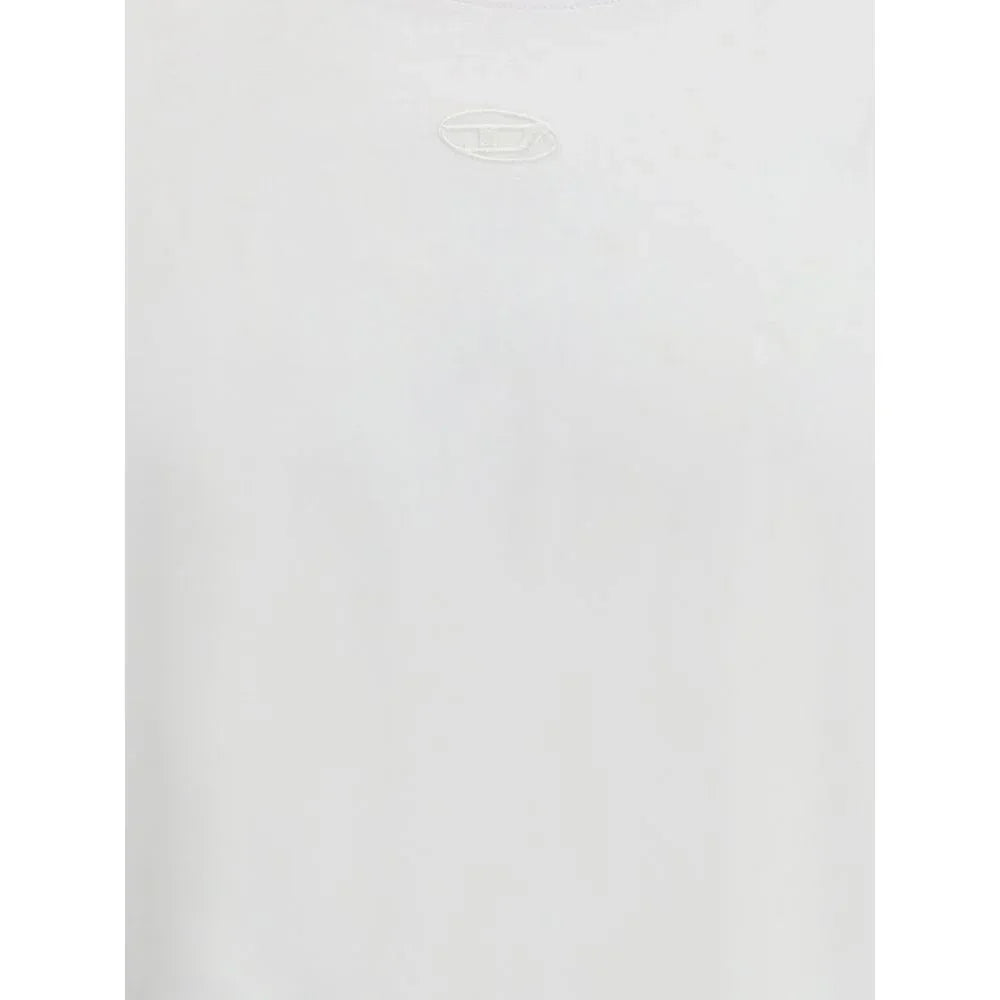 Diesel White Cotton T-Shirt - Zeiniez
