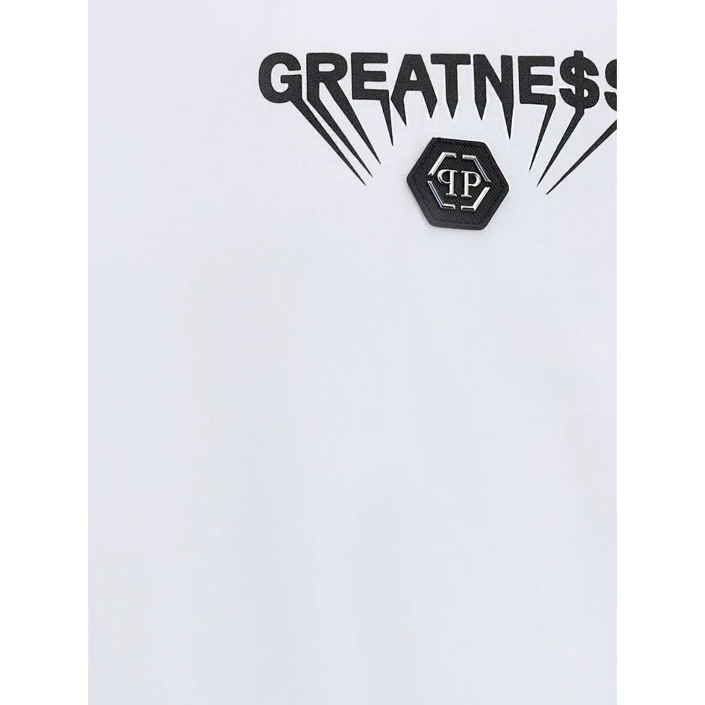 Philipp Plein White Cotton T-Shirt - Zeiniez