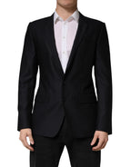 Dolce & Gabbana Black MARTINI Single Breasted Jacket Blazer - Zeiniez
