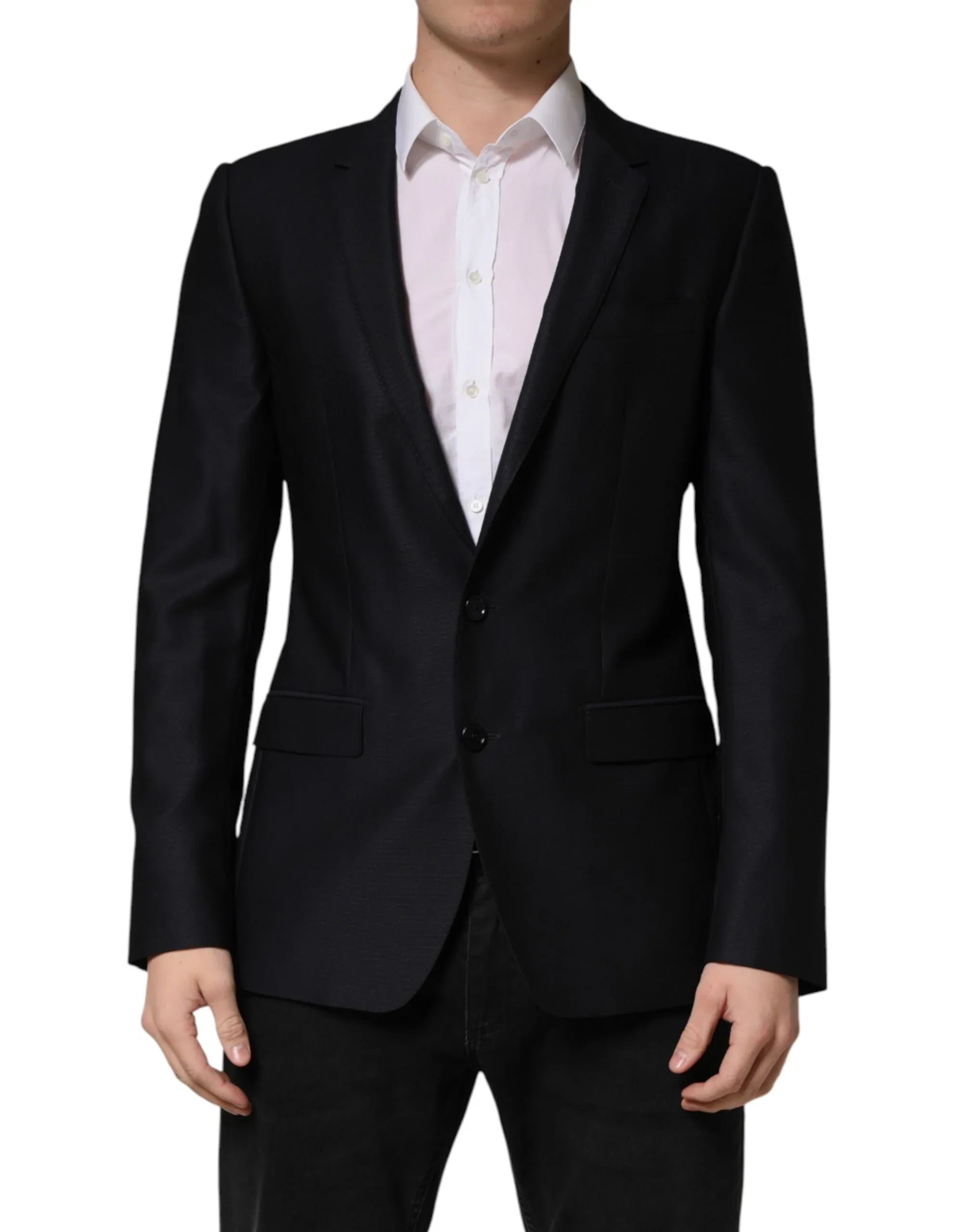 Dolce & Gabbana Black MARTINI Single Breasted Jacket Blazer - Zeiniez