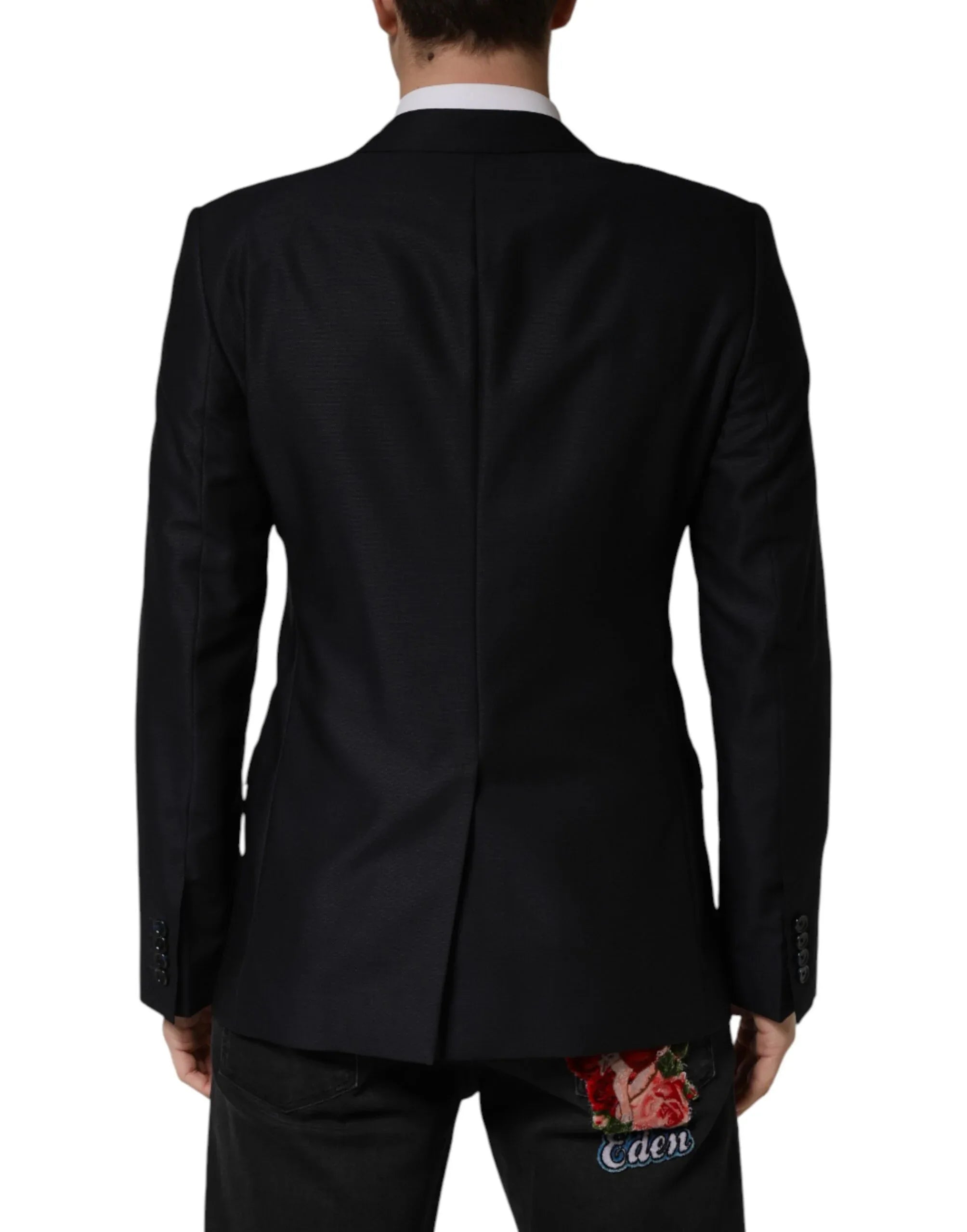 Dolce & Gabbana Black MARTINI Single Breasted Jacket Blazer - Zeiniez