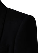 Dolce & Gabbana Black Single Breasted Trench Coat Jacket