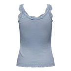 Only Light Blue Cotton Tank Tops - Zeiniez