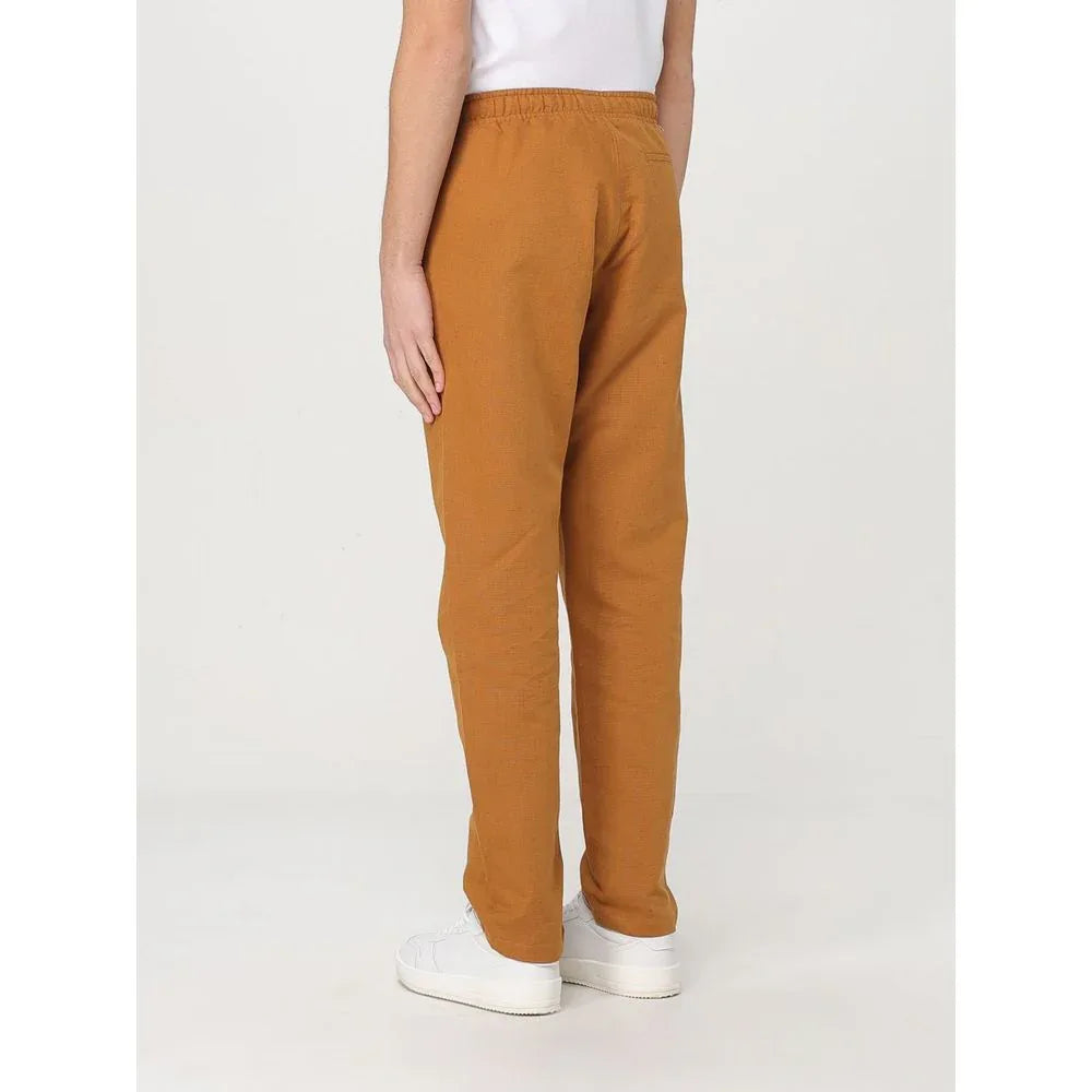 Colmar Brown Linen Casual Pants - Zeiniez