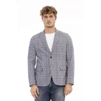 Distretto12 Blue Polyester Blazer - Zeiniez