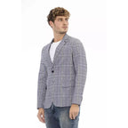 Distretto12 Blue Polyester Blazer - Zeiniez