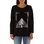 Met Black Viscose Sweatshirt - Zeiniez