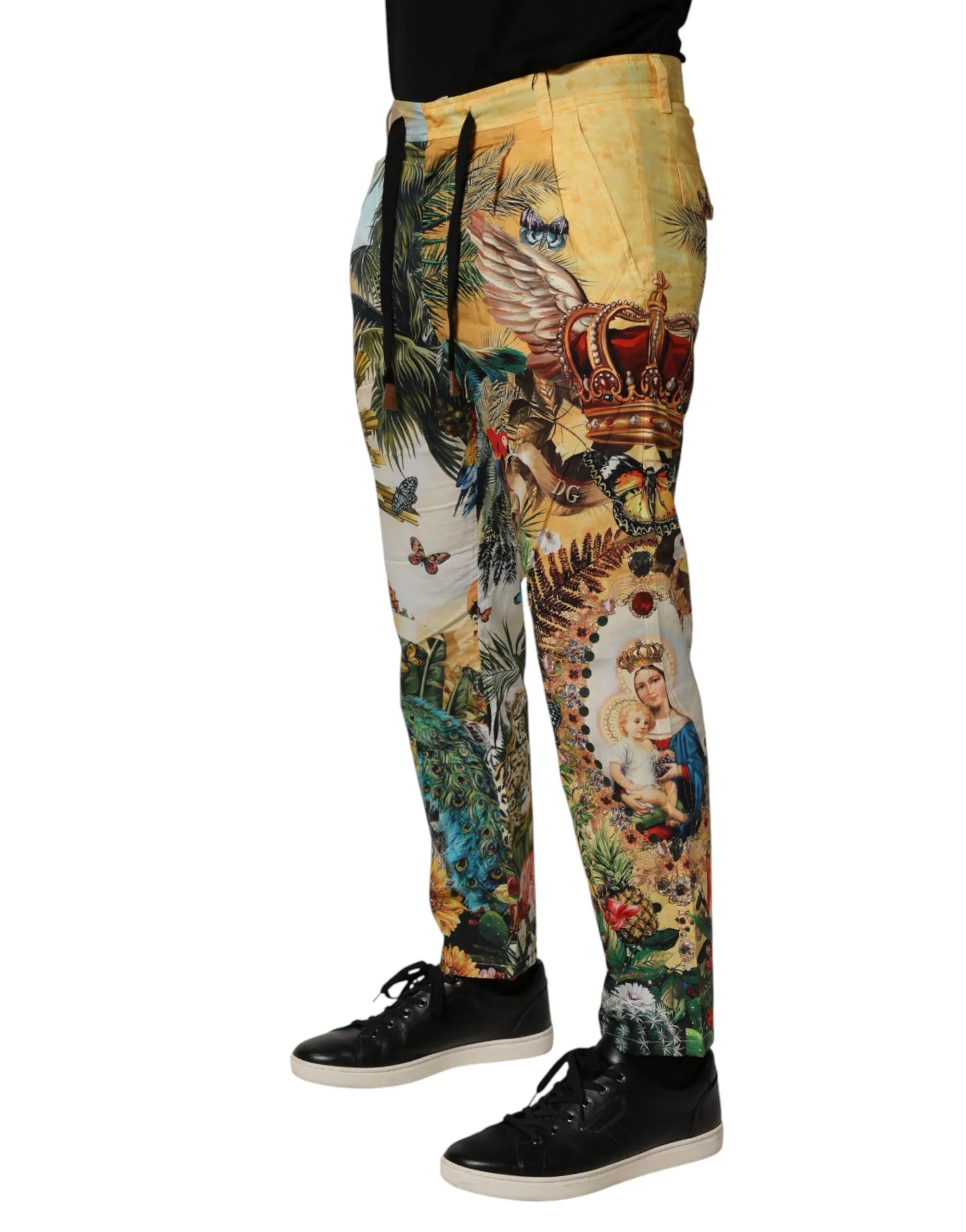 Dolce & Gabbana Multicolor Tropical King Lounge Trouser Pants - Zeiniez