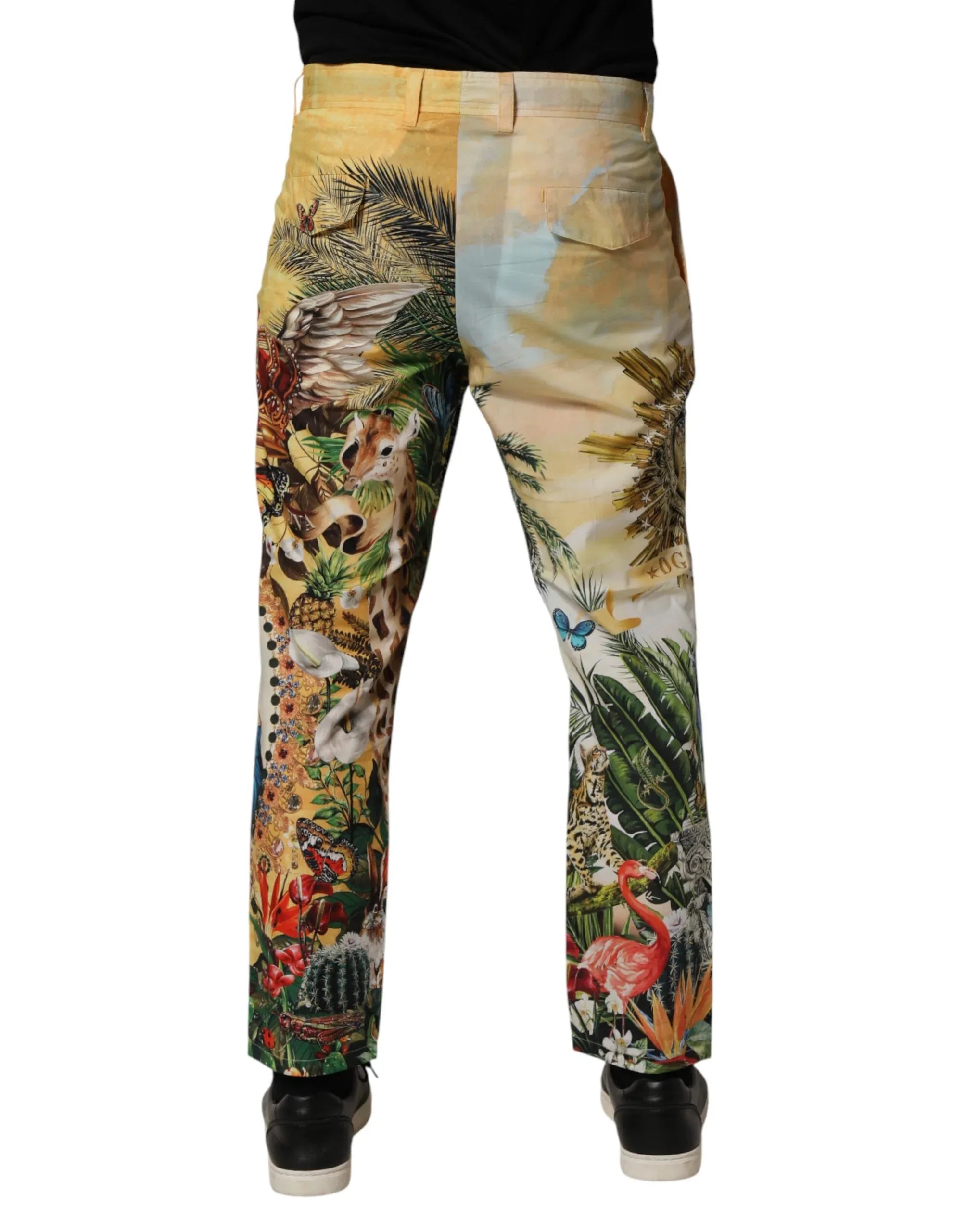 Dolce & Gabbana Multicolor Tropical King Lounge Trouser Pants - Zeiniez