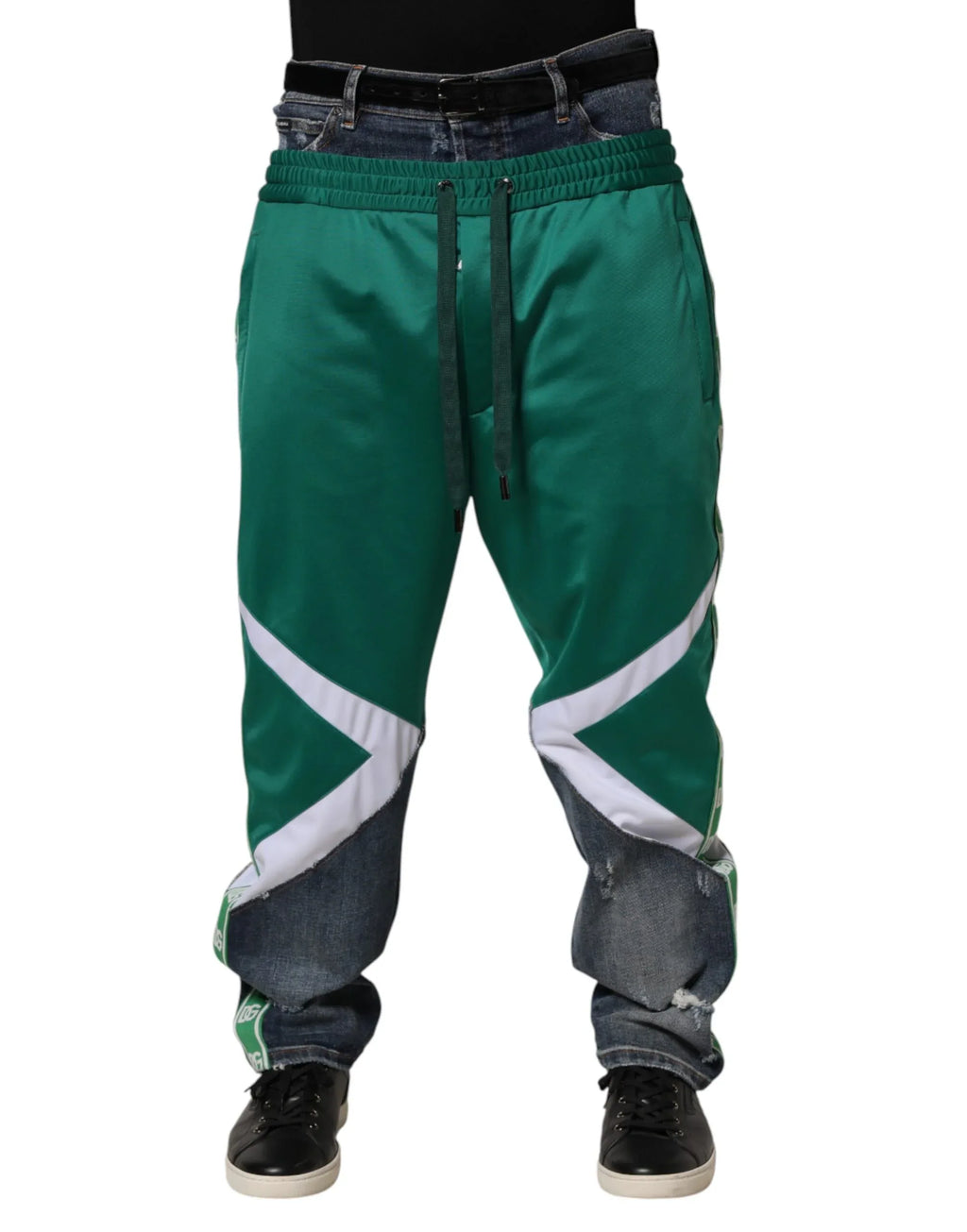 Dolce & Gabbana Multicolor Panelled Straight-Leg Denim Jeans - Zeiniez