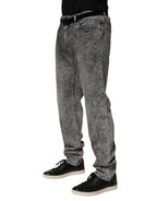 Dolce & Gabbana Gray Cotton Straight Leg Denim Trouser Jeans - Zeiniez