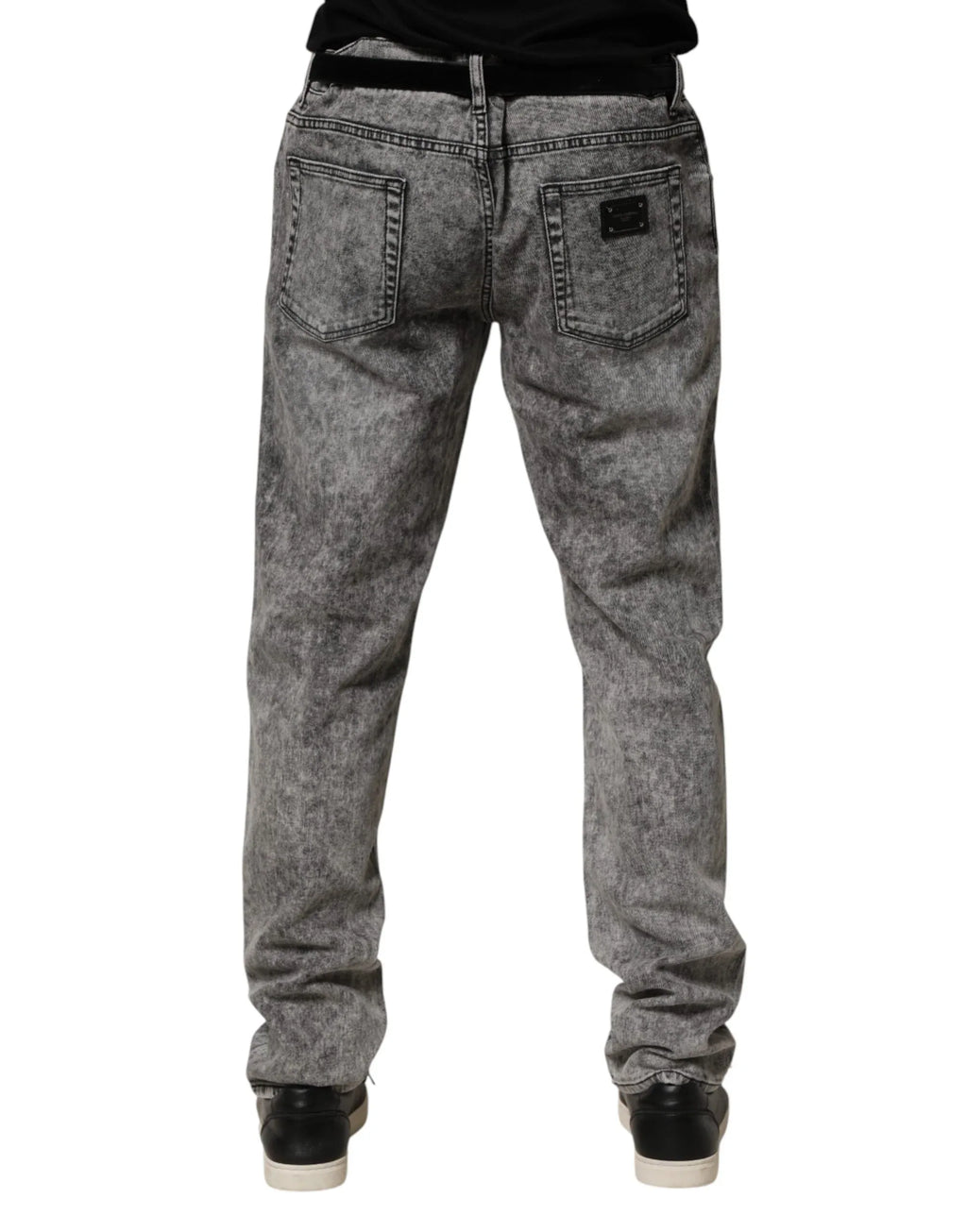 Dolce & Gabbana Gray Cotton Straight Leg Denim Trouser Jeans - Zeiniez