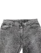 Dolce & Gabbana Gray Cotton Straight Leg Denim Trouser Jeans - Zeiniez
