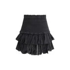 Marant Etoile Black Cotton Mini Skirt - Zeiniez