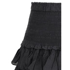 Marant Etoile Black Cotton Mini Skirt - Zeiniez