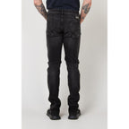 Gas Black Cotton Slim Fit Jeans