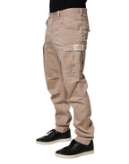 Dolce & Gabbana Beige Straight Cargo Chino Men Trouser Pants - Zeiniez