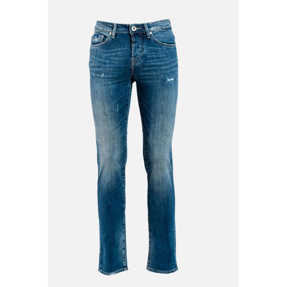 Gas Blue Cotton Jeans Denim