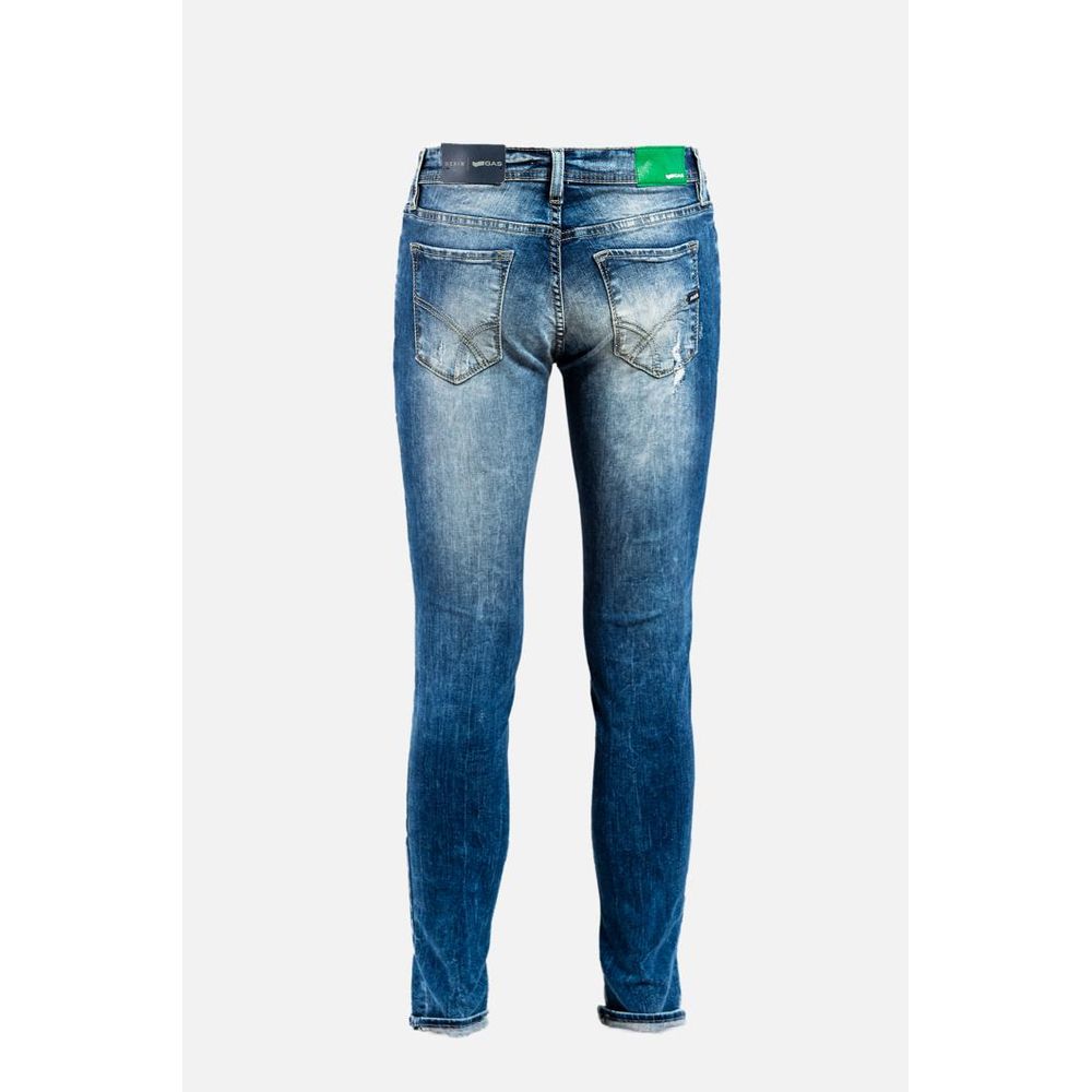Gas Blue Cotton Jeans Denim