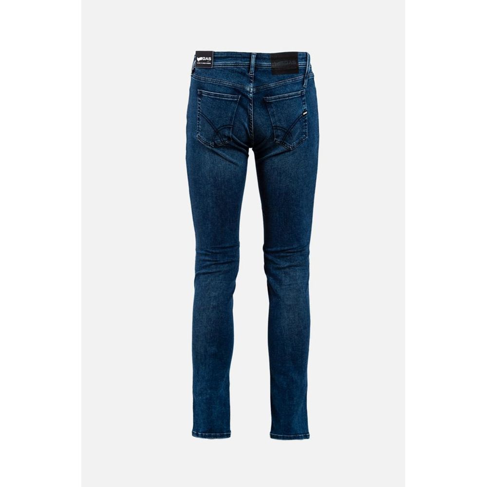 Gas Blue Cotton Jeans Denim