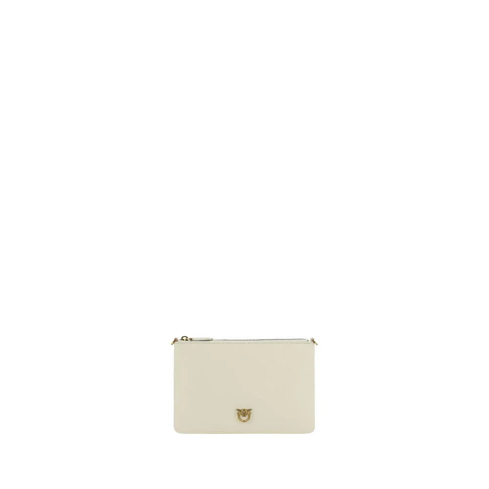 PINKO Beige Calf Leather Bos Taurus Shoulder Bag - Zeiniez