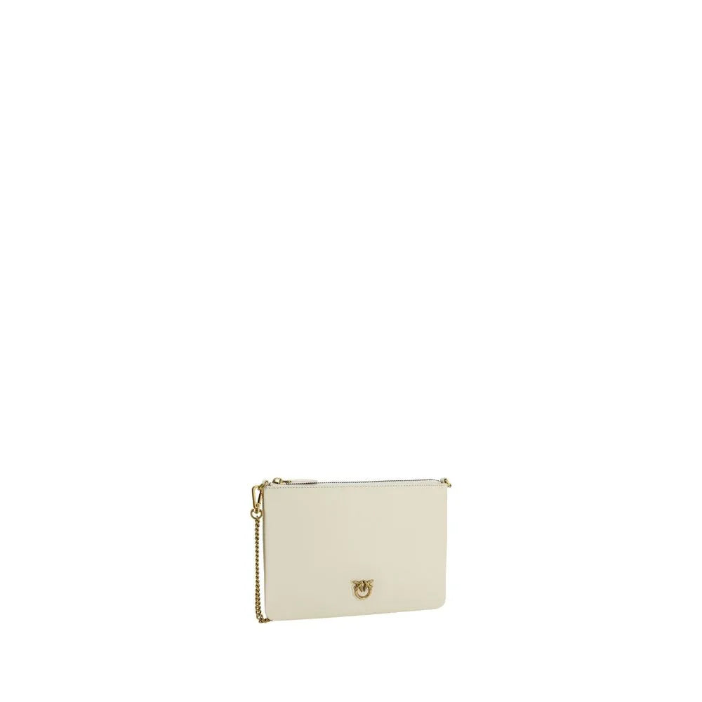 PINKO Beige Calf Leather Bos Taurus Shoulder Bag - Zeiniez