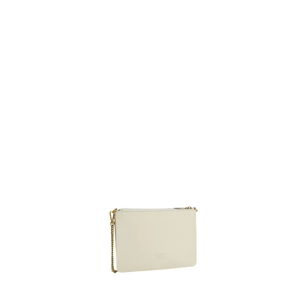 PINKO Beige Calf Leather Bos Taurus Shoulder Bag - Zeiniez