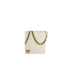 PINKO Beige Calf Leather Bos Taurus Shoulder Bag - Zeiniez