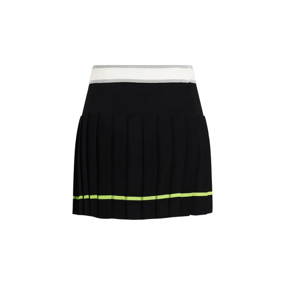 Casablanca Black Viscose Mini Skirt - Zeiniez