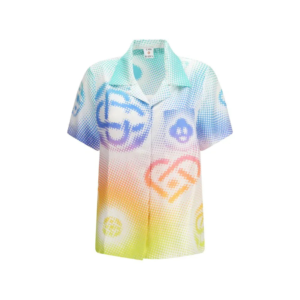 Casablanca Multicolor Silk Shortsleeve Shirt - Zeiniez