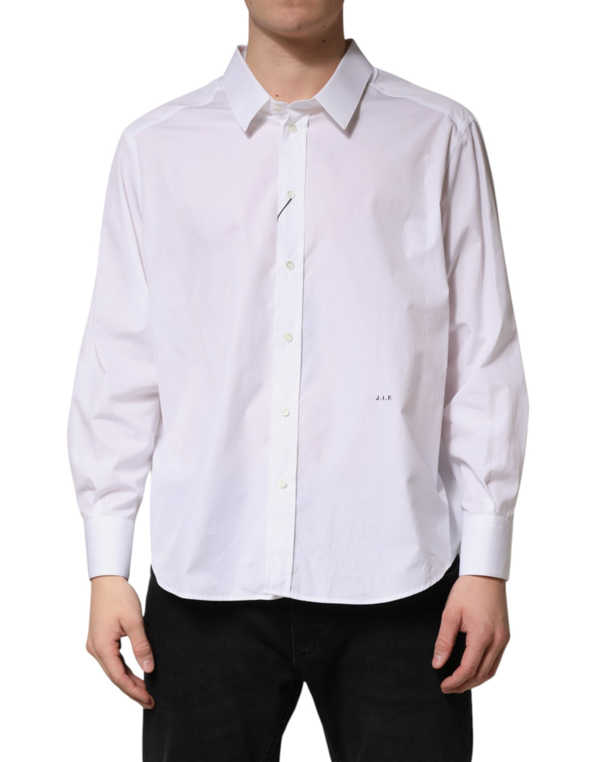 Dolce & Gabbana White SARTORIA Cotton Collared Dress Shirt