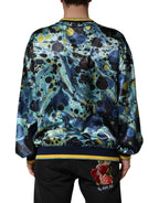 Dolce & Gabbana Multicolor Marble Print Pullover Sweater - Zeiniez