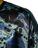 Dolce & Gabbana Multicolor Marble Print Pullover Sweater - Zeiniez