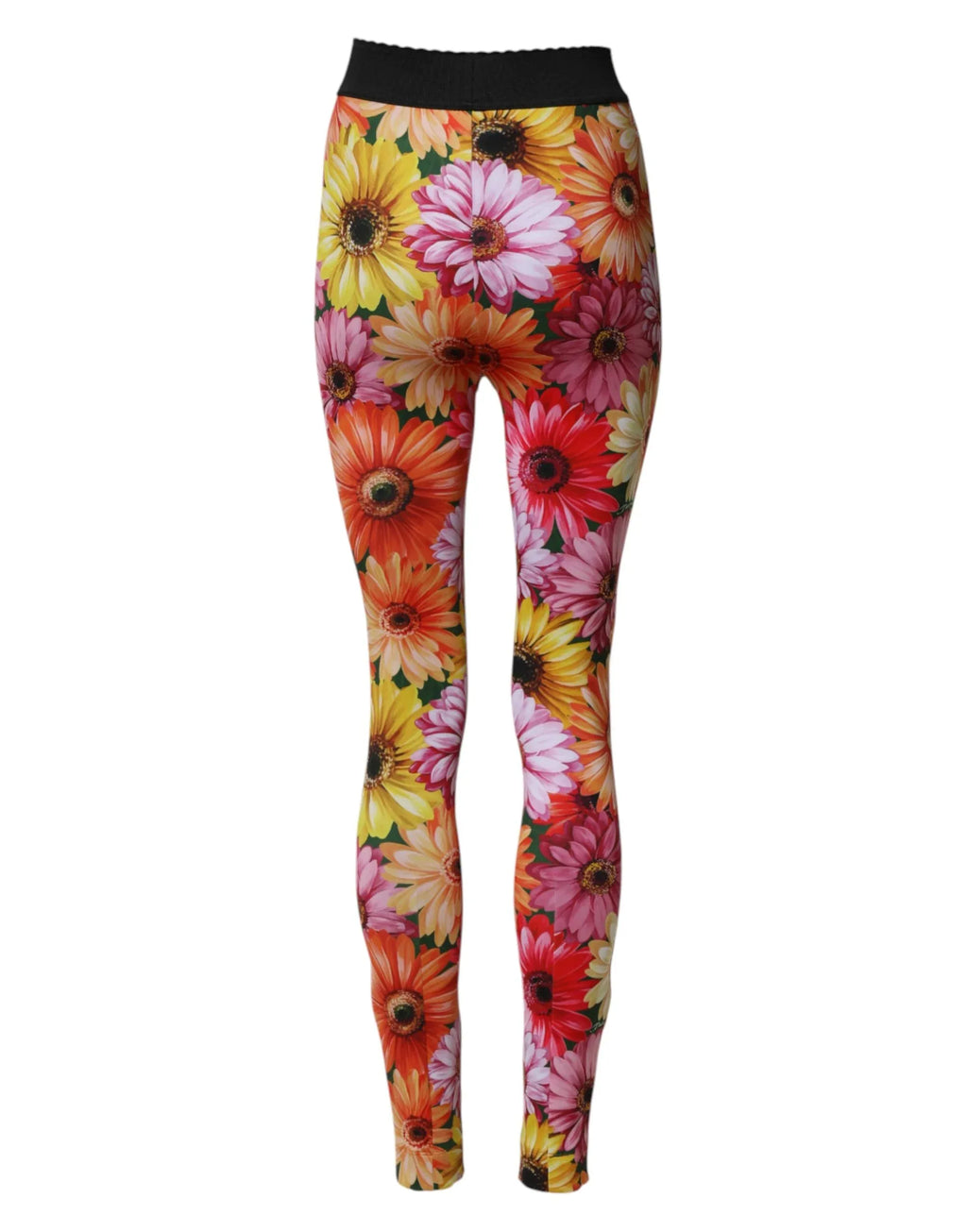 Dolce & Gabbana Multicolor Floral Leggings StretchWaist Pants - Zeiniez